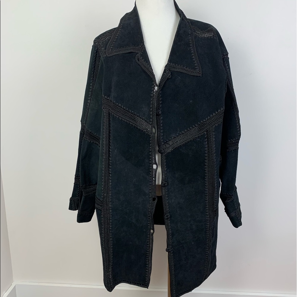 Vintage suede leather jacket